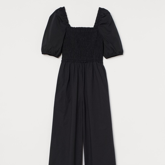 BNWT H&M black poplin jumpsuit - Picture 1 of 2
